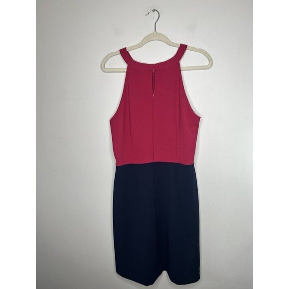 Goldray Stitch Fix Karlie Knit Dress Fuchsia Navy Blue Color block Size XL NWT - Picture 6 of 14